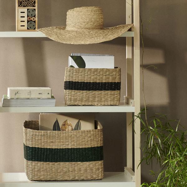 Aufbewahrungskorb VESTER S, aus Seegras, eckig NHG 53420800 (5711938247485)