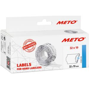 Meto Preisetiketten Weiß Permanent 22,0 X 12,0 Mm, 6 Rollen 9517182 (4058096553630)