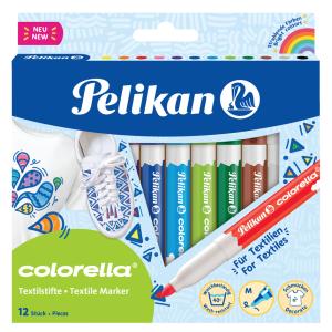 Textilmarker colorella, 12er Kartonetui Pelikan 300009188 (4012700814586)
