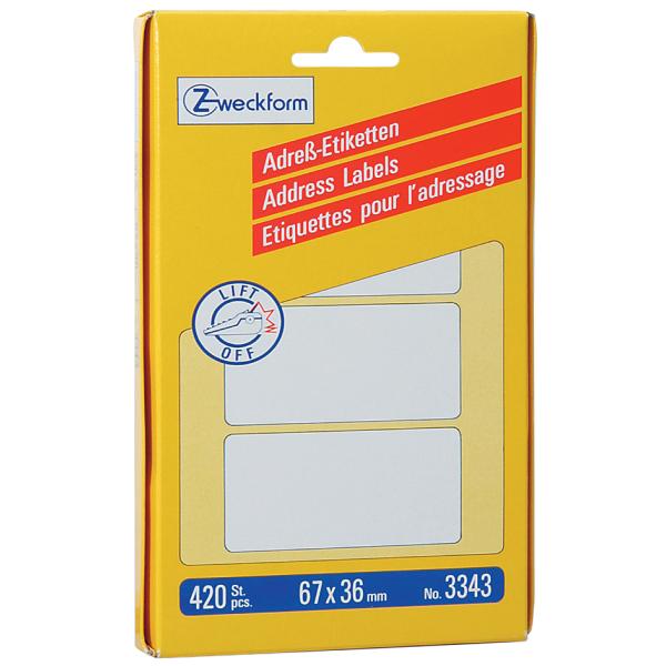 Adress-Etiketten, 95 x 48 mm, zickzack AVERY Zweckform 3345 (4004182033456)