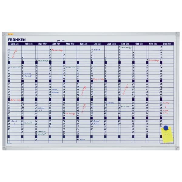 X-tra!Line Planungstafel Jahreskalender, 900x600 mm FRANKEN VO-12 (4016946181983)