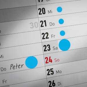 Markierungspunkte, ablösbar, 8 mm, blau AVERY Zweckform 3591 (4004182035917)