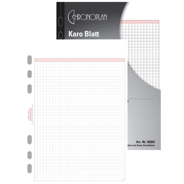 Liniertes Blatt, DIN A5, 80 g/ qm, 50 Blatt CHRONOPLAN 50305 (4004182503058)
