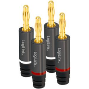 Bananenstecker-Set, 4-teilig (2 Paar) LogiLink CA1212 (4052792054293)