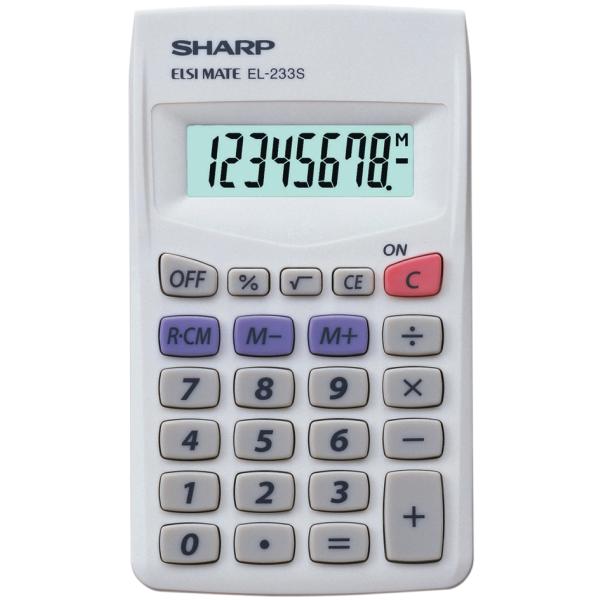 SHARP Taschenrechner EL-233 S, Batteriebetrieb EL-233S (4974019023014)