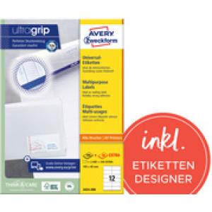 Universal-Etiketten, 70 x 36 mm, weiß AVERY Zweckform 3475-200 (4004182249505)