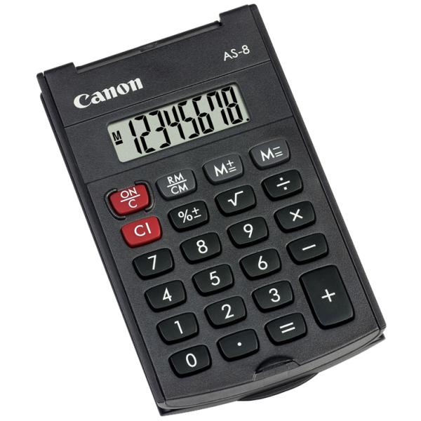 Taschenrechner AS-8, Batteriebetrieb Canon (4960999673615)