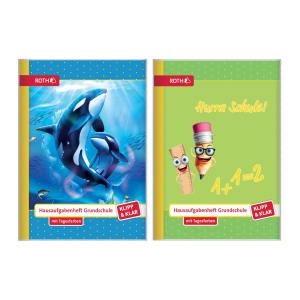 Roth Hausaufgabenheft Einhorn Beauty Klipp & Klar Liniert A5 Ohne Rand, 96 Blatt 89490 (4028279825038)