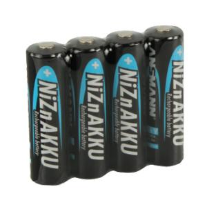 Nickel-Zink-Akku, Mignon AA, 1.500 mAh, 4er Shrink ANSMANN 1322-0005 (4013674023110)