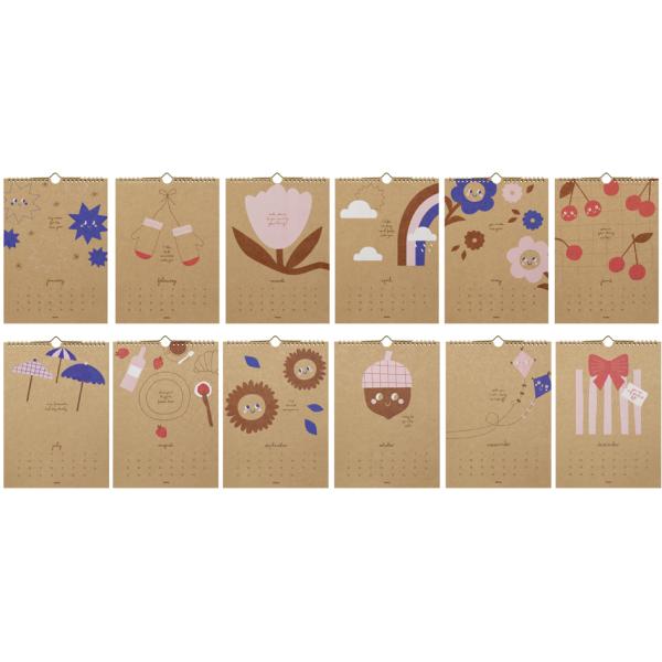 DIY Kreativ-Wandkalender CRAFTY MEMORIES, DIN A4 folia 23131 (4001868143751)