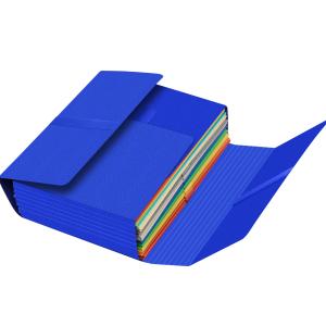 Dokumentenmappe JUMBO, mit Klettverschluss, blau Oxford 100725701 (3334380051268)