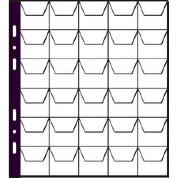 Münzhüllen, 20 Fächer a 45 x 45 mm, 215 x 235 mm PAGNA 30323-19 (4009212215505)