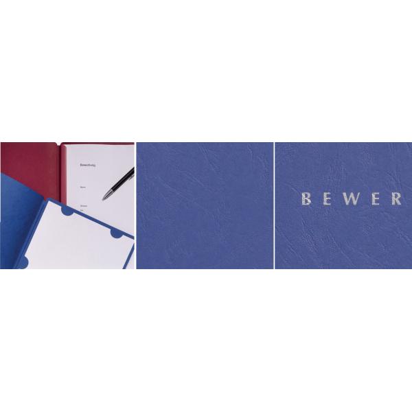 Bewerbungsmappe 'Spirit', DIN A4, aus Karton, blau PAGNA 44137-02 (4013951006775)
