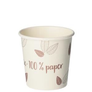 Papp-Trinkbecher 'pure' ZERO, 0, 2 l, beige/ creme PAPSTAR 88234 (4002911594810)