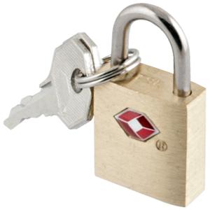 TSA-Vorhängeschloss aus Messing, (B)20 mm pavo 8046737 (8717448046737)