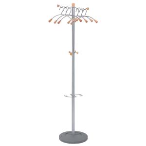 Garderobenständer 'WAVE', (H): 1.740 mm, silber/ buche ALBA PMWAVE (3129710006311)