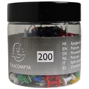 Pinnwand-Nadeln Push Pins, farbig sortiert EXACOMPTA 14769E (3364220147691)