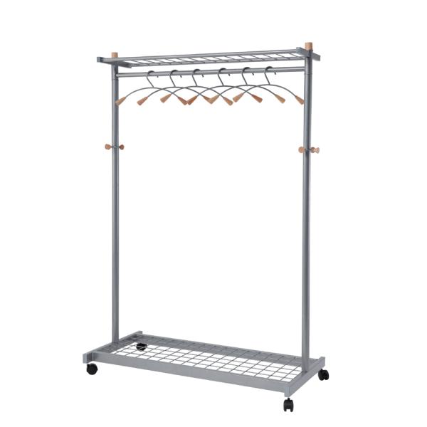 Garderobenwagen 'LUX', mobil, (H)1.800 mm, silber ALBA PMLUX6 (3129710010219)