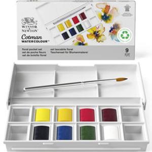 WINSOR & NEWTON Cotman Pocket Set Floral LEFRANC BOURGEOIS 0390671 (0884955081129)