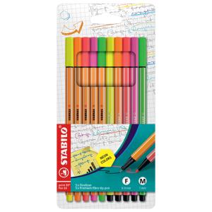 Fasermaler Pen 68 / Fineliner point 88, 10er Etui STABILO EO8868/10-1 (4006381458887)