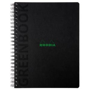 Collegeblock GREENBOOK, DIN A4+, liniert, schwarz RHODIA 119923C (3037921199237)