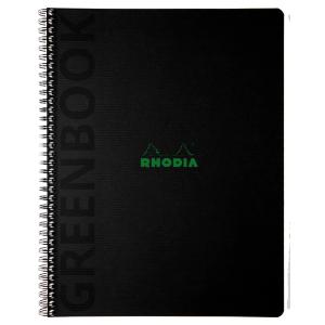 Collegeblock GREENBOOK, DIN A4+, liniert, schwarz RHODIA 119933C (3037921199336)
