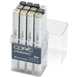 Marker classic, 12er Grau Set 'WG', warme Grautöne COPIC 20075154 (4511338063354)