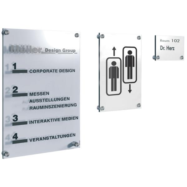 Türschild Sign, DIN A6, Acrylglas, transparent kerkmann 43695084 (4044917381803)