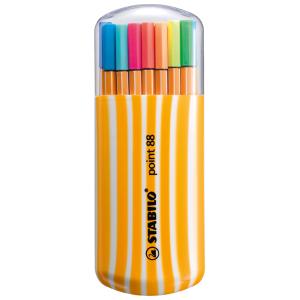 Fineliner point 88, 20er Zebrui Neon STABILO 8820-022 (4006381458900)