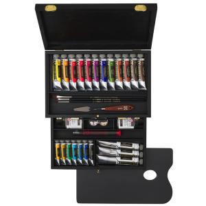 ROYAL TALENS REMBRANDT Ölfarben-Set WOODEN BOX LUXURY Royal Talens 01840009 (8712079509187)