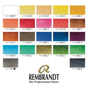 ROYAL TALENS REMBRANDT Aquarellfarben-Set, Näpfchen Royal Talens 05840014 (8712079441524)