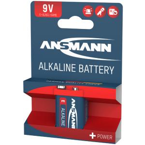 Alkaline 'RED' Batterie, 9V E-Block ANSMANN 1515-0000 (4013674007509)
