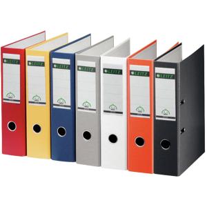Plastikordner, 180 Grad, DIN A4, 80 mm, gelb LEITZ 1013-50-15 (4002432364961)