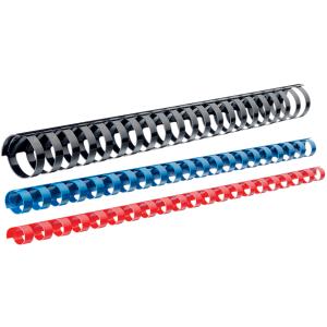 Plastikbinderücken, DIN A4, 21 Ringe, 19 mm, schwarz LEITZ 10976 (5032191109762)