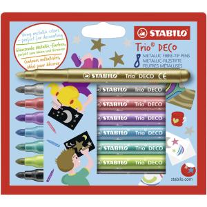 STABILO Filzstifte Trio DECO Metallic 8 Stück