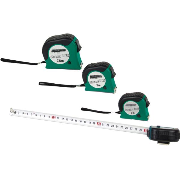 BRÜDER MANNESMANN Rollbandmaß, Länge: 3, 0 m M80503 (4003315705307)