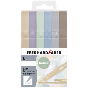 Textmarker Slim 6er Etui Pastellfarben sortiert Eberhard Faber 551506 (4087205515061)