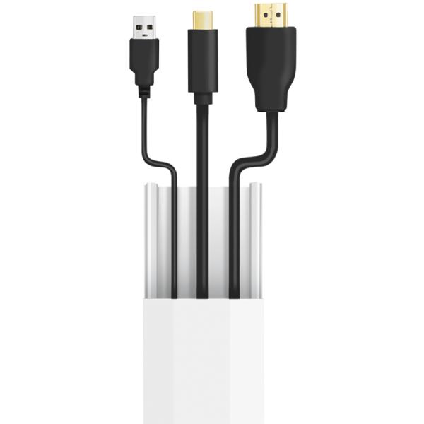 Kabelkanal-Set für Wandinstallation, weiß LogiLink KAB0110 (4052792072198)
