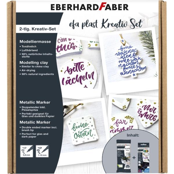 Modelliermasse-Set EFA Plast, Kreativ-Set EBERHARD FABER 570199 (4087205701990)