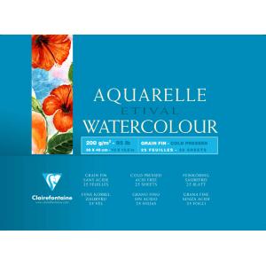 Künstlerblock Aquarelle ETIVAL, 180 x 240 mm Clairefontaine 96453C (3329680964530)
