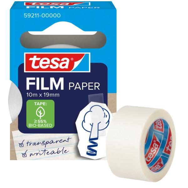 Film PAPER, transparent, 19 mm x 33 m tesa 59212-00000-00 (4063565479427)