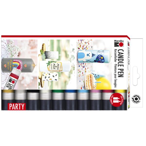 Kerzenmalfarbe 'Candle Pen', 10er Set Marabu 1805000009882 (4007751852212)