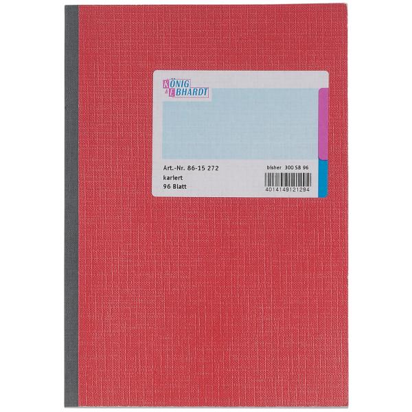 Kladde, DIN A5, 96 Blatt, kariert KÖNIG & EBHARDT 8615272 (4014149121294)