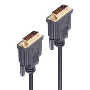 BASIC-S DVI Kabel, DVI-D 24+1 Stecker - shiverpeaks BS77442 (4017538006240)