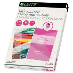 Laminierfolientasche, DIN A4, selbstklebend, 160 mic LEITZ 33872 (5411313338721)
