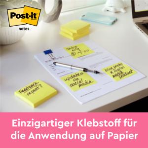 Haftnotizen Z-Notes, 76 x 76 mm, kanariengelb Post-it R330-CY-W10 (3134375014304)