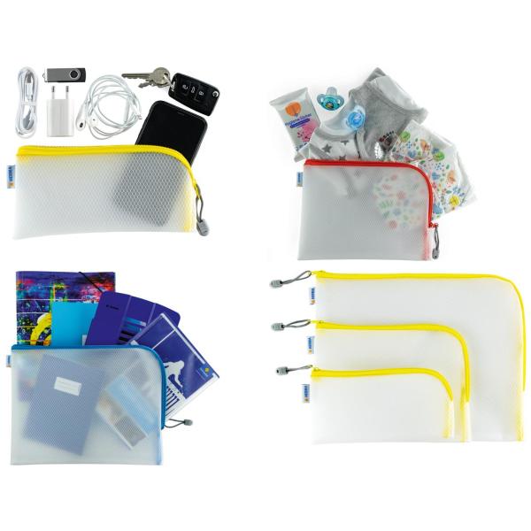 Herma Reißverschlussbeutel Transparent/gelb, 1 St. 20011 (4008705200110) - Bild 1 von 1