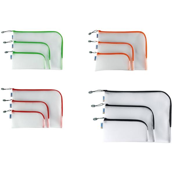 Reißverschlusstasche 'Mesh Bags', DIN A5, gelb HERMA 20011 (4008705200110) - Bild 2 von 2