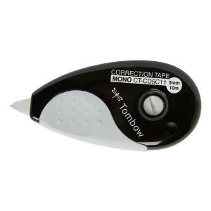 Tombow Korrekturroller 'MONO grip', 5, 0 mm x 10 m, schwarz TOMBOW CT-CD5C11 (4003198405400)