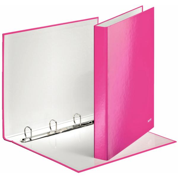 Ringbuch WOW, DIN A4, Hartpappe, pink LEITZ 42420023 (4002432394579)